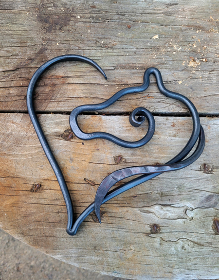 Horse Heart Metal Art